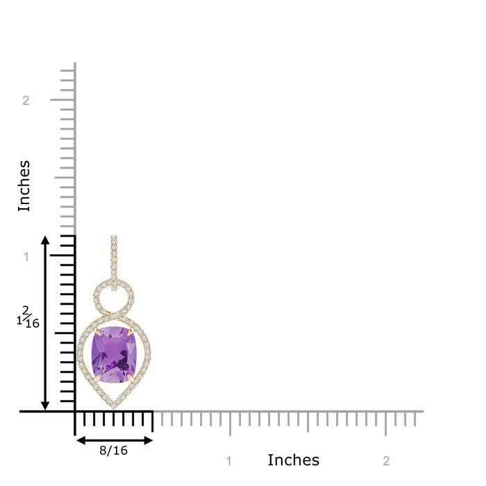 A - Amethyst / 3 CT / 14 KT Yellow Gold