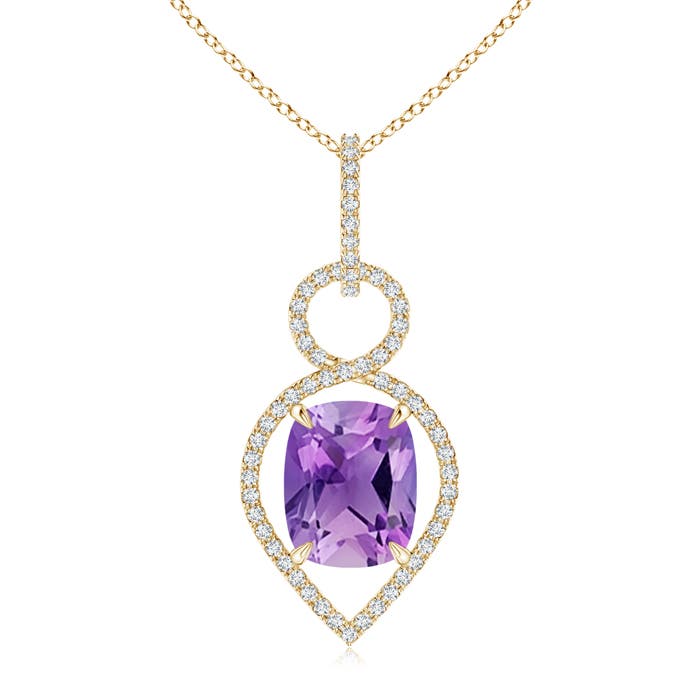 AA - Amethyst / 3 CT / 14 KT Yellow Gold