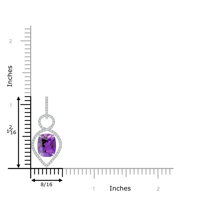 AAA - Amethyst / 3 CT / 14 KT White Gold