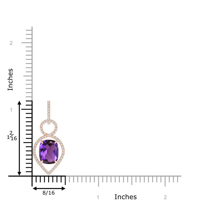 AAAA - Amethyst / 3 CT / 14 KT Rose Gold