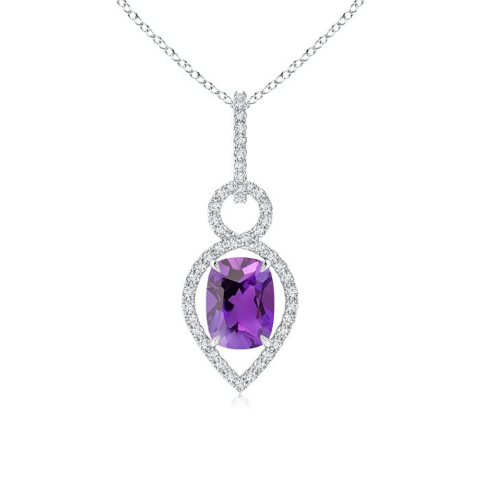 AAA - Amethyst / 1.44 CT / 14 KT White Gold