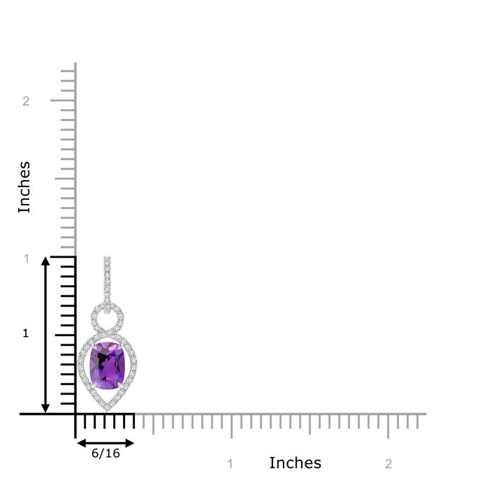 AAA - Amethyst / 1.44 CT / 14 KT White Gold