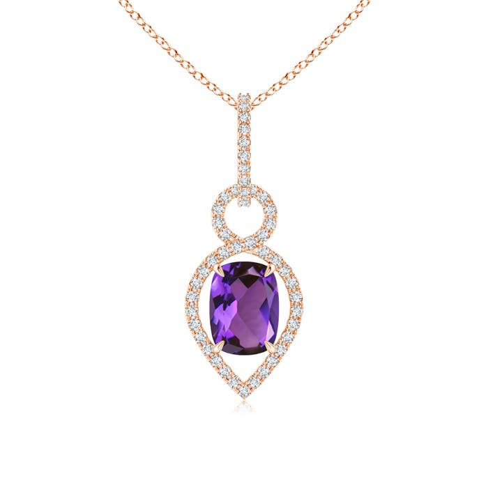 AAAA - Amethyst / 1.44 CT / 14 KT Rose Gold