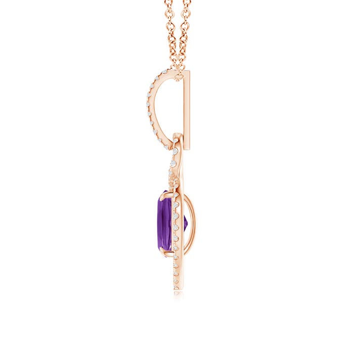 AAAA - Amethyst / 1.44 CT / 14 KT Rose Gold