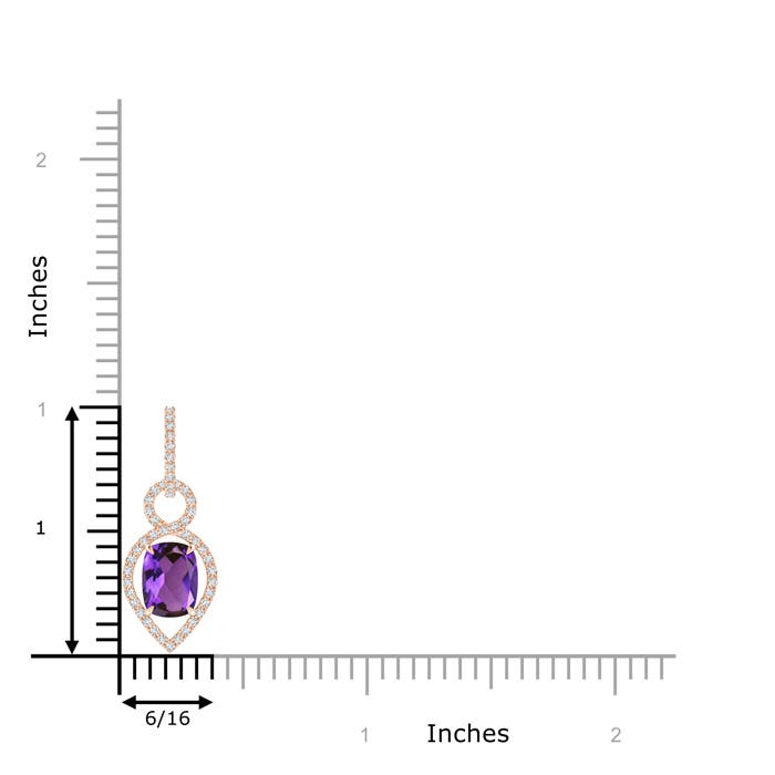 AAAA - Amethyst / 1.44 CT / 14 KT Rose Gold