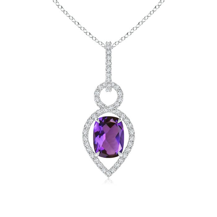 AAAA - Amethyst / 1.44 CT / 14 KT White Gold