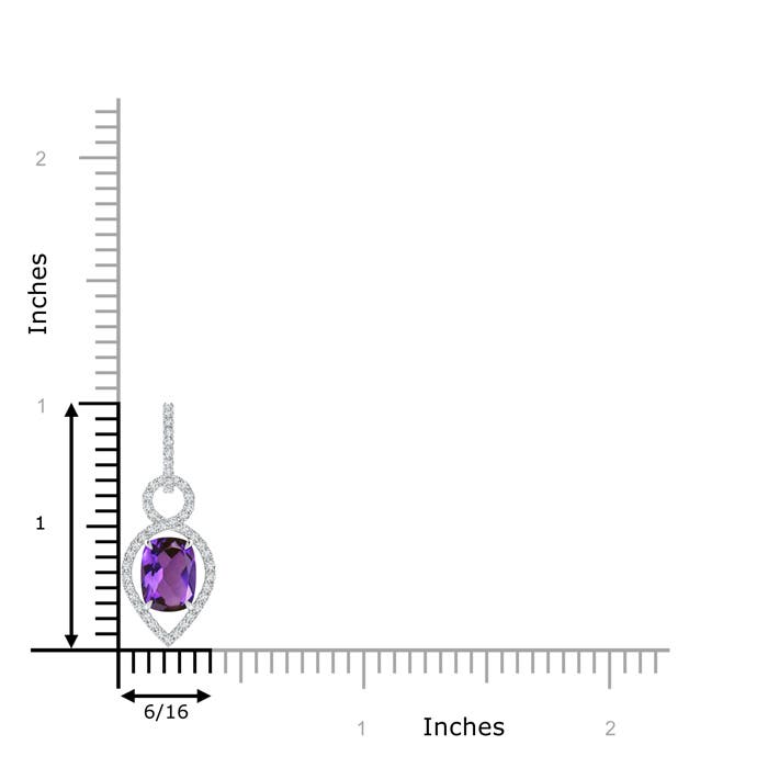 AAAA - Amethyst / 1.44 CT / 14 KT White Gold