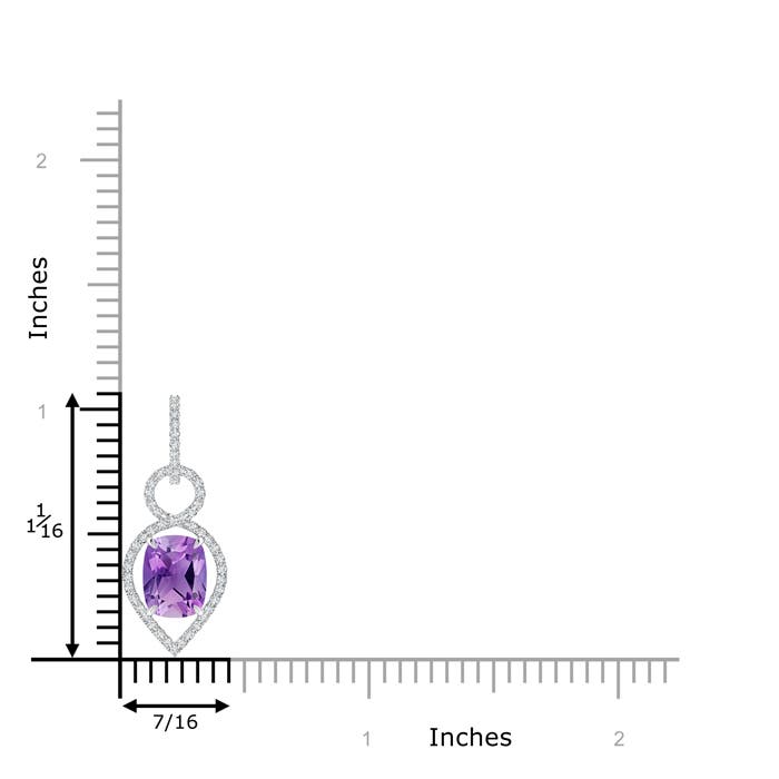 AA - Amethyst / 2.27 CT / 14 KT White Gold