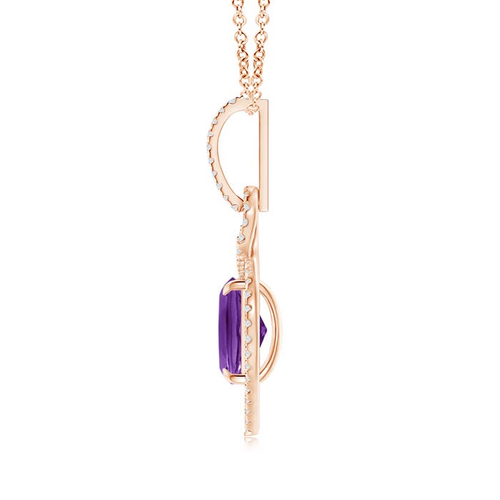 AAAA - Amethyst / 2.27 CT / 14 KT Rose Gold