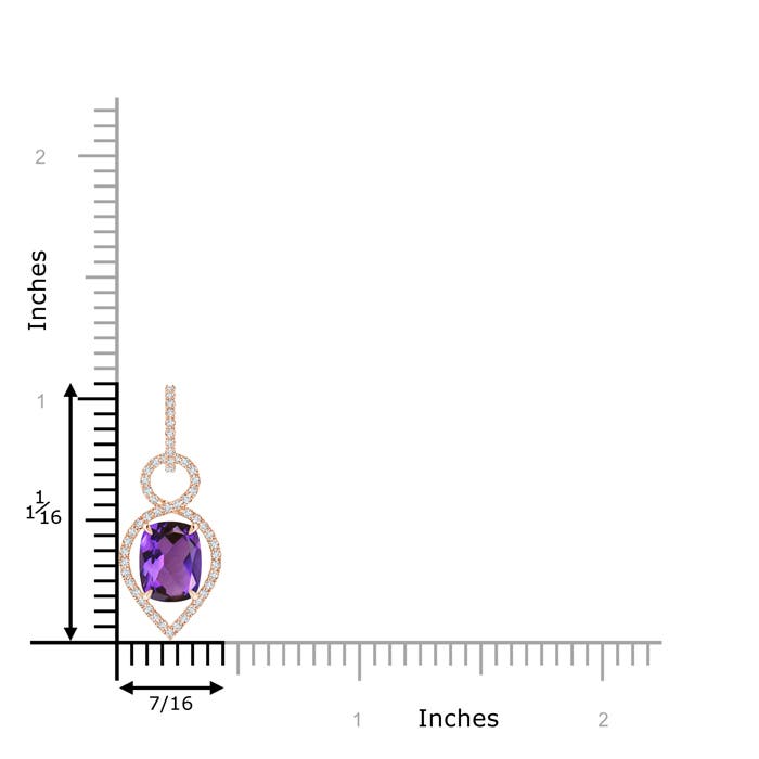 AAAA - Amethyst / 2.27 CT / 14 KT Rose Gold