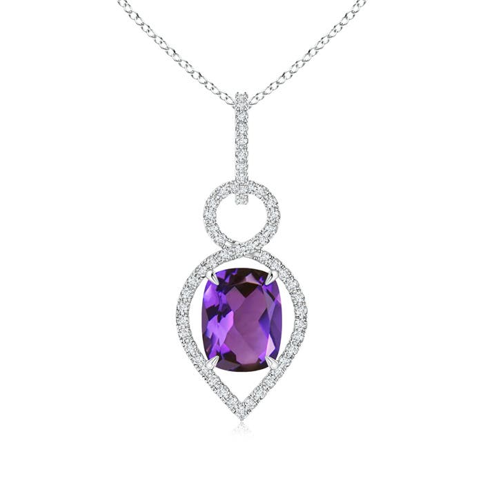 AAAA - Amethyst / 2.27 CT / 14 KT White Gold