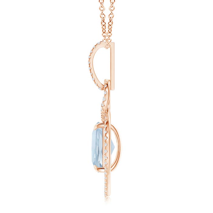 A - Aquamarine / 2.75 CT / 14 KT Rose Gold