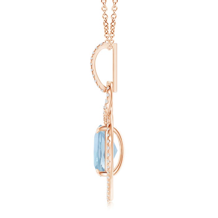 AA - Aquamarine / 2.75 CT / 14 KT Rose Gold