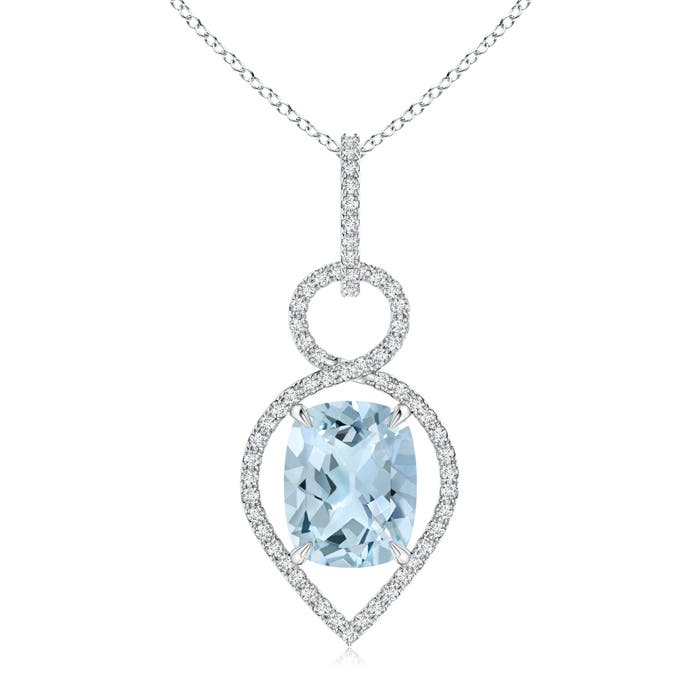 AA - Aquamarine / 2.75 CT / 14 KT White Gold