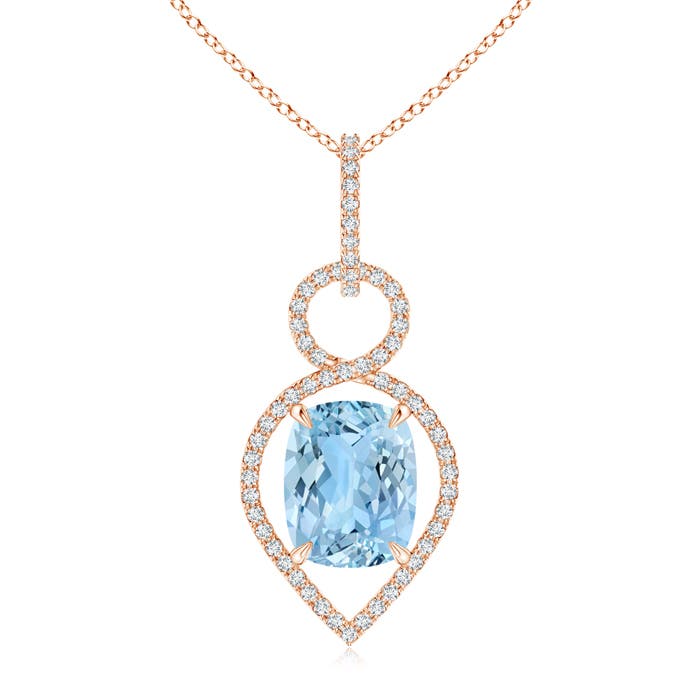 AAAA - Aquamarine / 2.75 CT / 14 KT Rose Gold