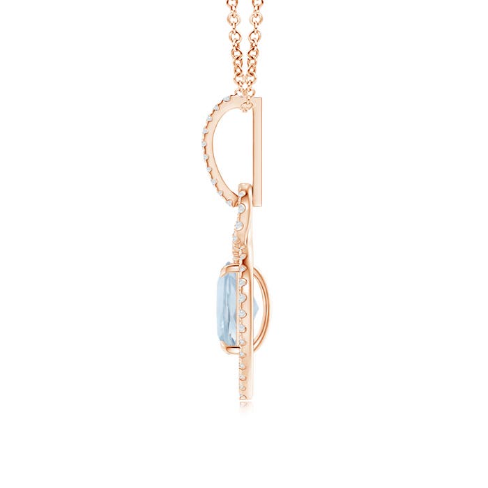 A - Aquamarine / 1.44 CT / 14 KT Rose Gold