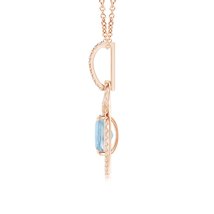 AA - Aquamarine / 1.44 CT / 14 KT Rose Gold