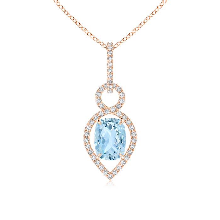 AAA - Aquamarine / 1.44 CT / 14 KT Rose Gold