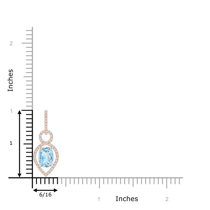 AAA - Aquamarine / 1.44 CT / 14 KT Rose Gold