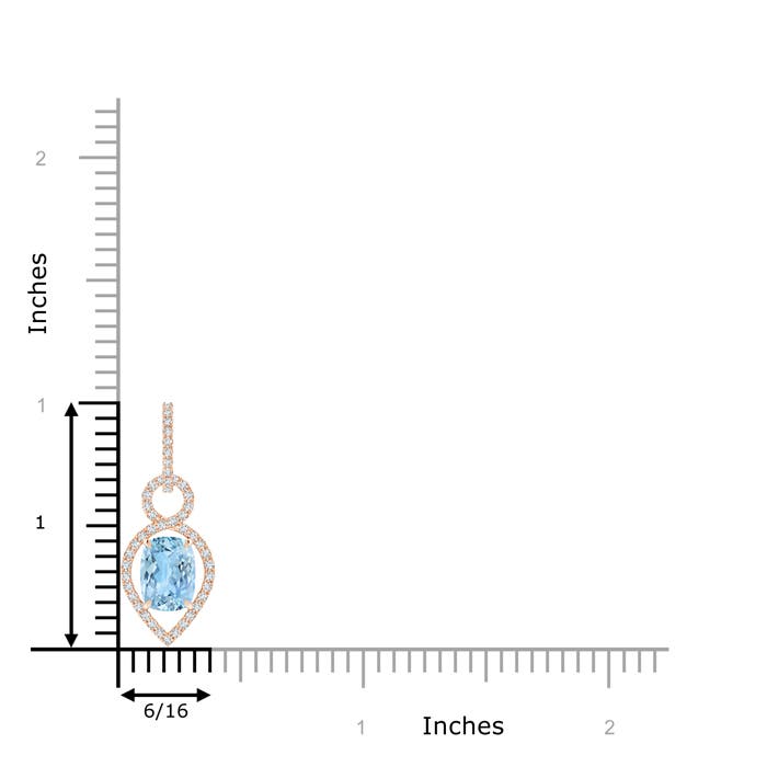 AAAA - Aquamarine / 1.44 CT / 14 KT Rose Gold