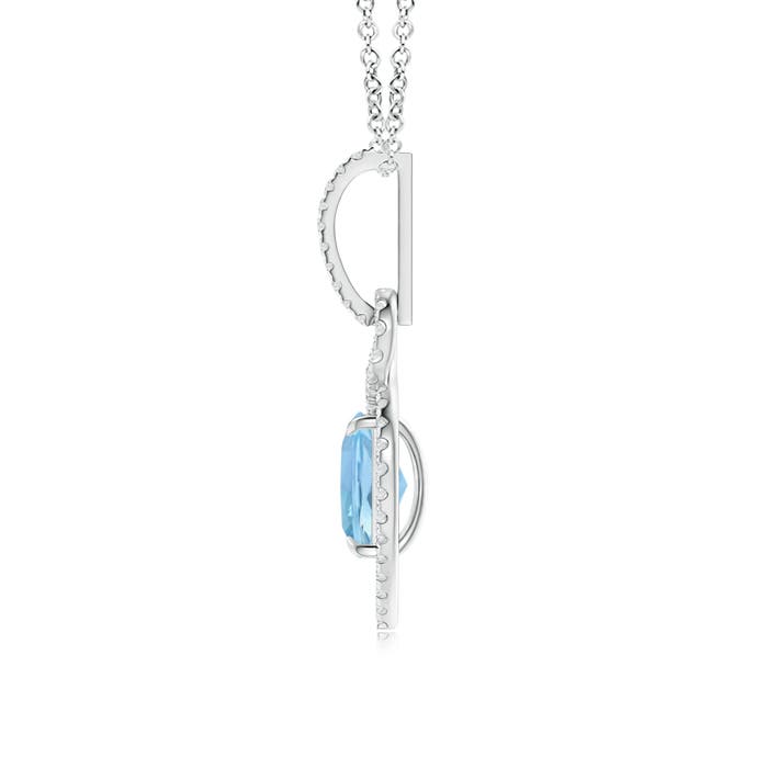 AAAA - Aquamarine / 1.44 CT / 14 KT White Gold