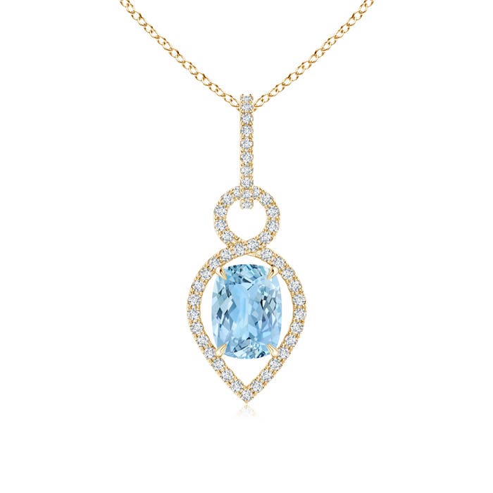 AAAA - Aquamarine / 1.44 CT / 14 KT Yellow Gold