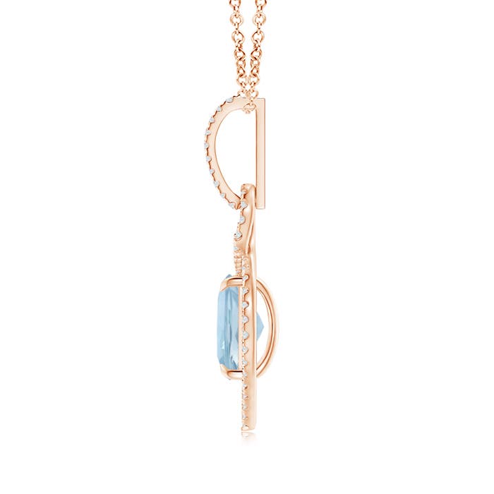 AA - Aquamarine / 2.12 CT / 14 KT Rose Gold