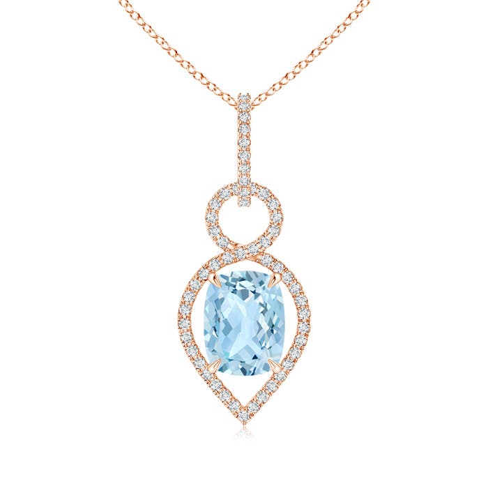 AAA - Aquamarine / 2.12 CT / 14 KT Rose Gold