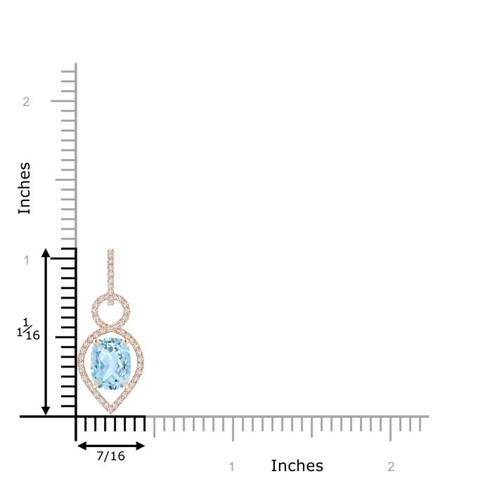 AAA - Aquamarine / 2.12 CT / 14 KT Rose Gold