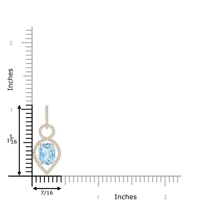 AAA - Aquamarine / 2.12 CT / 14 KT Yellow Gold