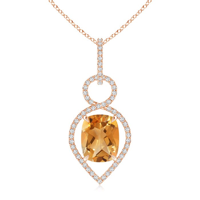 A - Citrine / 2.95 CT / 14 KT Rose Gold