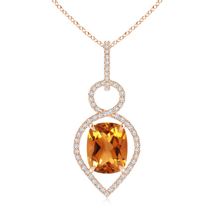 AAA - Citrine / 2.95 CT / 14 KT Rose Gold