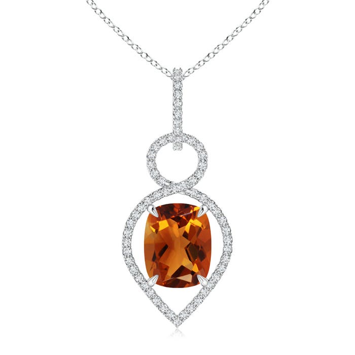 AAAA - Citrine / 2.95 CT / 14 KT White Gold