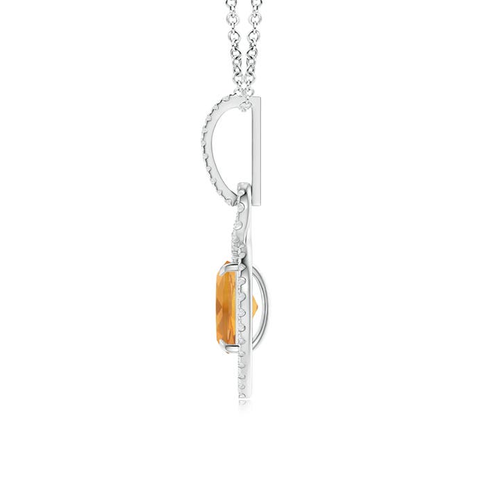 A - Citrine / 1.59 CT / 14 KT White Gold