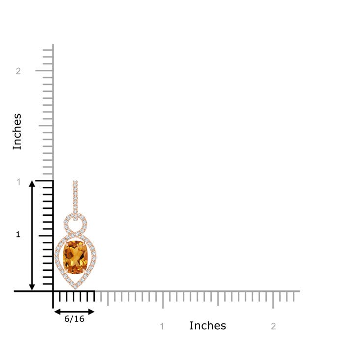 AA - Citrine / 1.59 CT / 14 KT Rose Gold