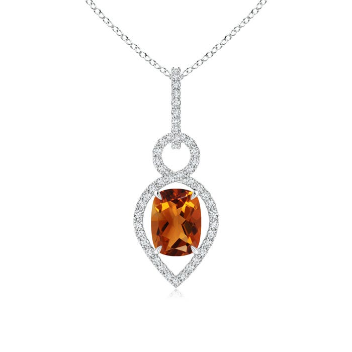 AAAA - Citrine / 1.59 CT / 14 KT White Gold