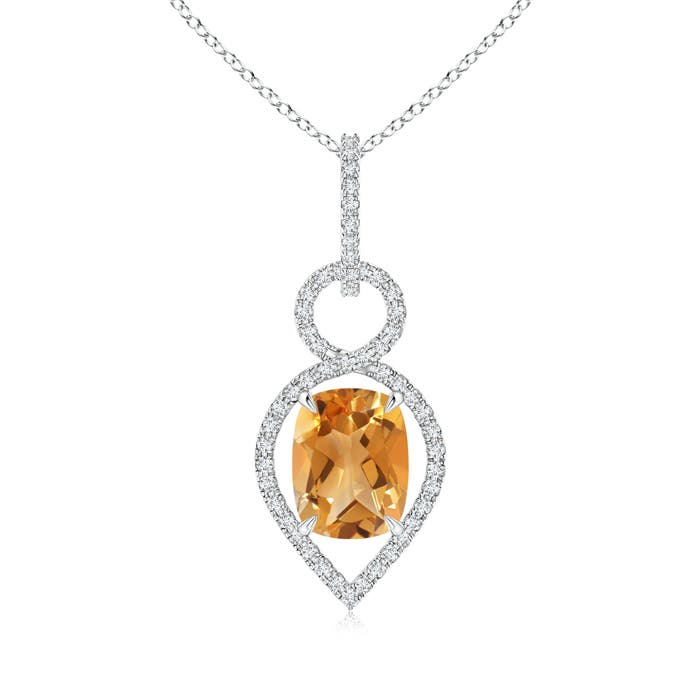 A - Citrine / 2.22 CT / 14 KT White Gold