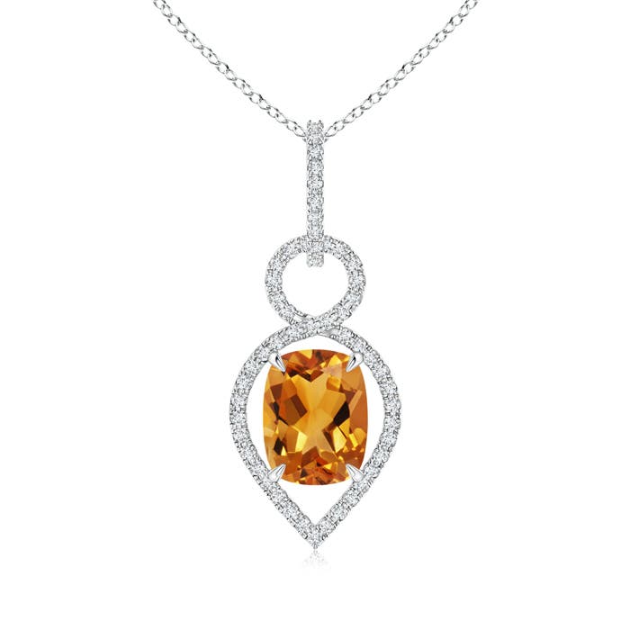 AA - Citrine / 2.22 CT / 14 KT White Gold