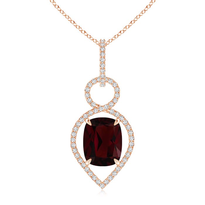 A - Garnet / 3.65 CT / 14 KT Rose Gold