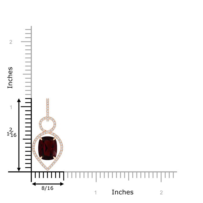 A - Garnet / 3.65 CT / 14 KT Rose Gold