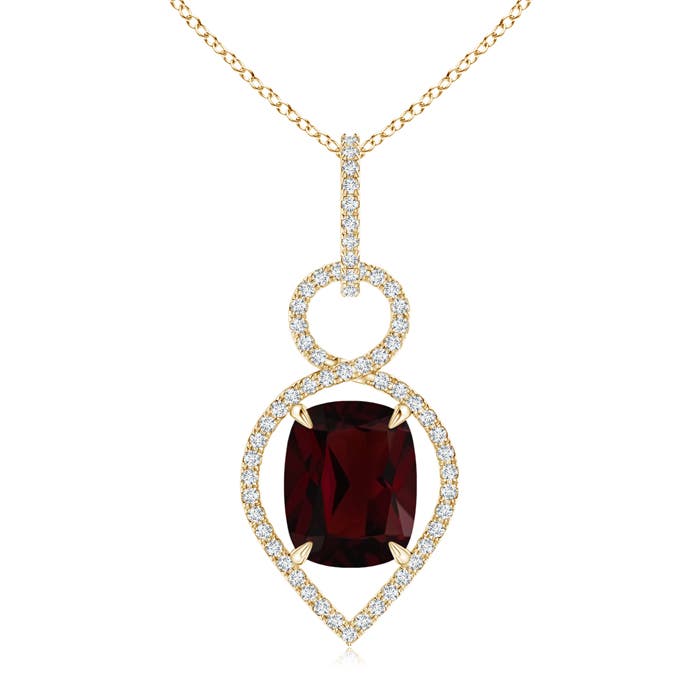 A - Garnet / 3.65 CT / 14 KT Yellow Gold