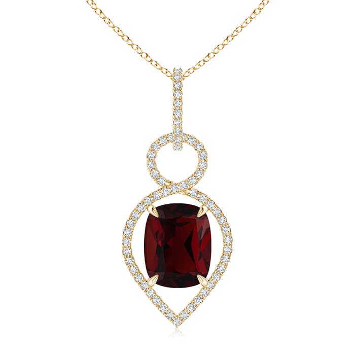 AA - Garnet / 3.65 CT / 14 KT Yellow Gold