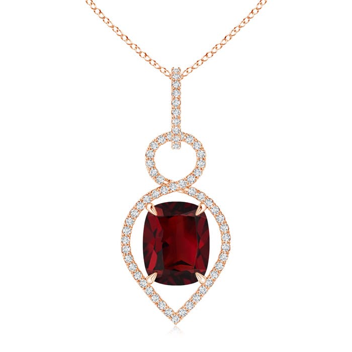 AAA - Garnet / 3.65 CT / 14 KT Rose Gold