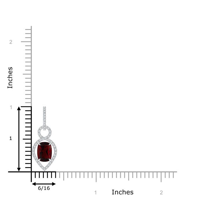 AA - Garnet / 1.84 CT / 14 KT White Gold