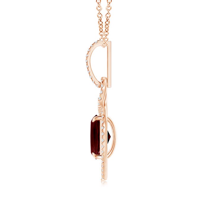 A - Garnet / 3.17 CT / 14 KT Rose Gold