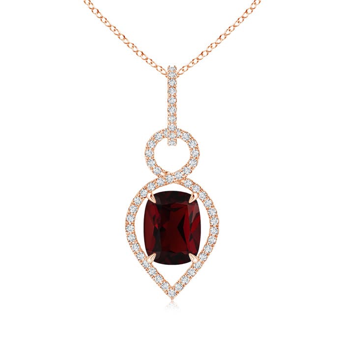 AA - Garnet / 3.17 CT / 14 KT Rose Gold