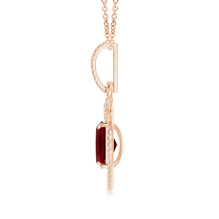 AA - Garnet / 3.17 CT / 14 KT Rose Gold