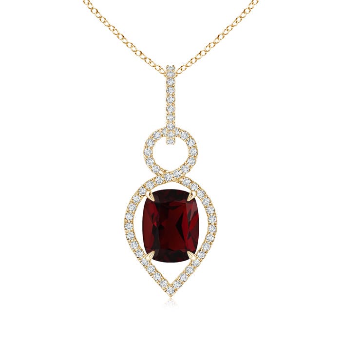 AA - Garnet / 3.17 CT / 14 KT Yellow Gold