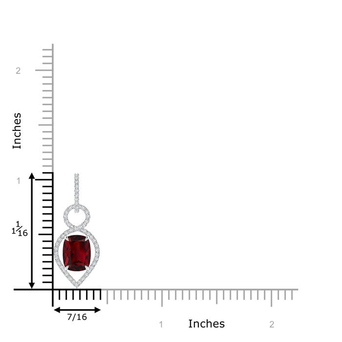 AAA - Garnet / 3.17 CT / 14 KT White Gold