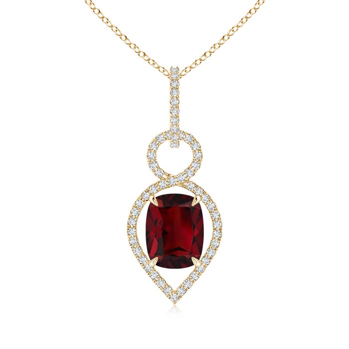 AAA - Garnet / 3.17 CT / 14 KT Yellow Gold